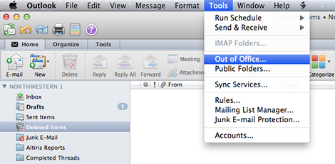 Turn off out of office for outlook
